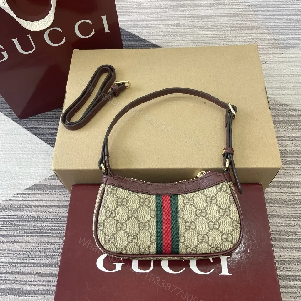 View 7 of Chic Canvas Crossbody: GG-Inspired Luxe, Compact Bag