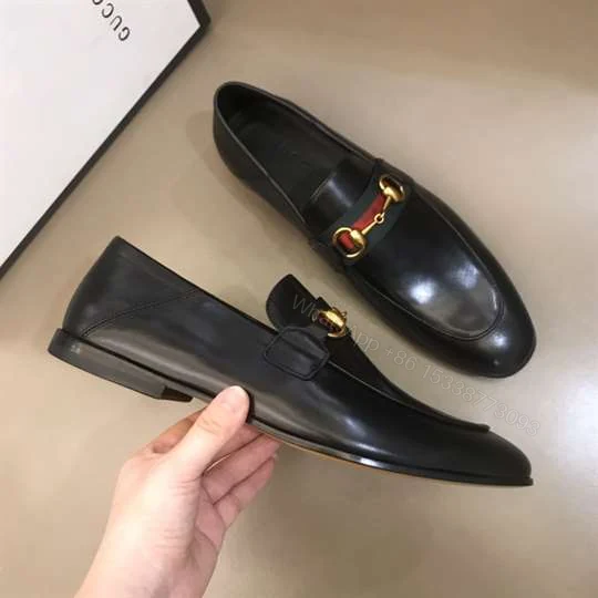 View 8 of GUCCI 10MM LEATHER FOLDABLED LOAFERS W/ WEB – LDG017