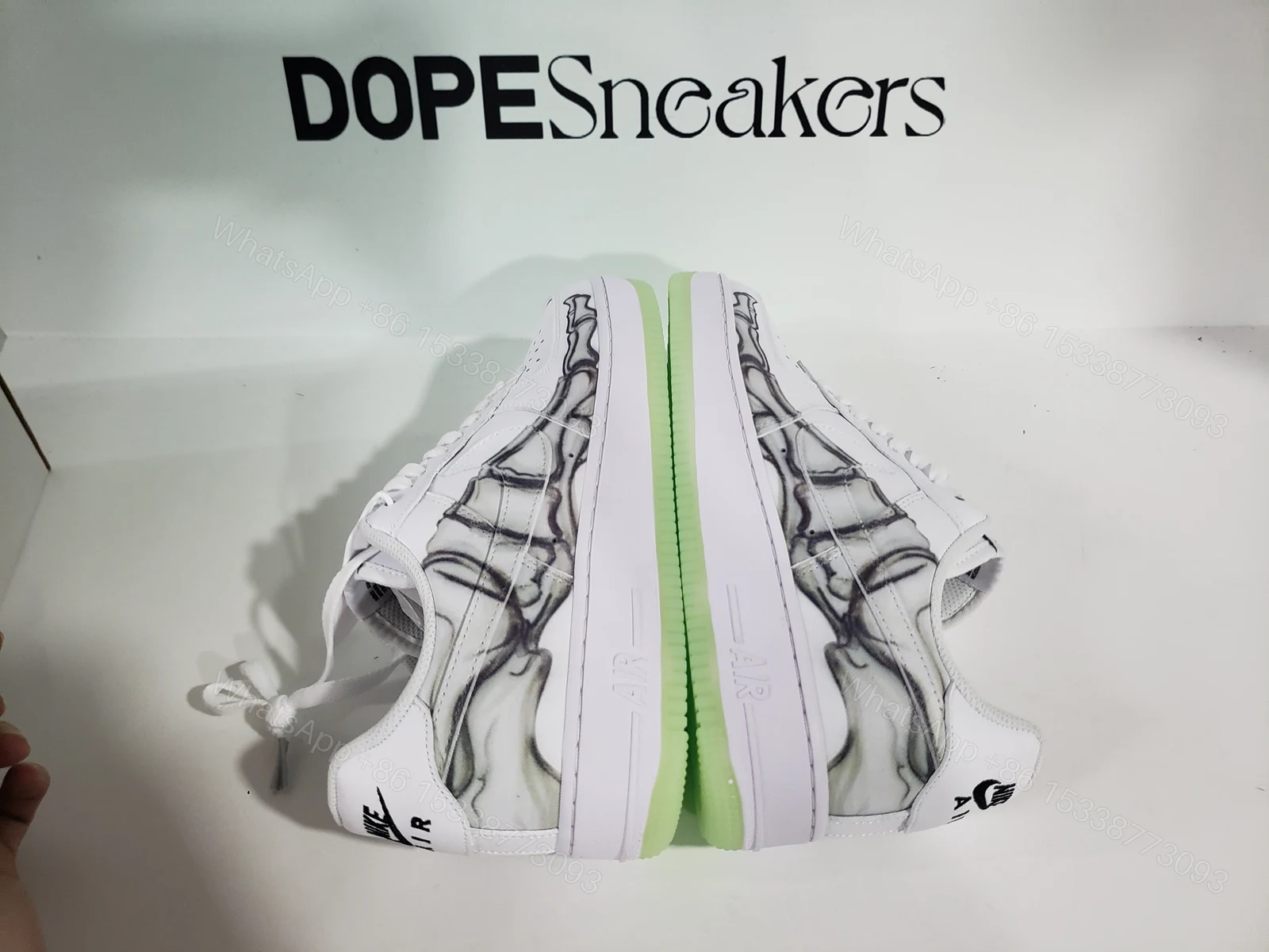 View 6 of Nike Air Force 1 Low Skeleton Halloween (2018) BQ7541-100