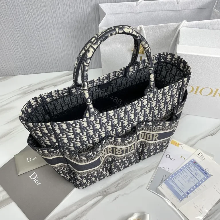 View 3 of Iconic Dior Monogram Tote: Luxe Everyday Briefcase Style