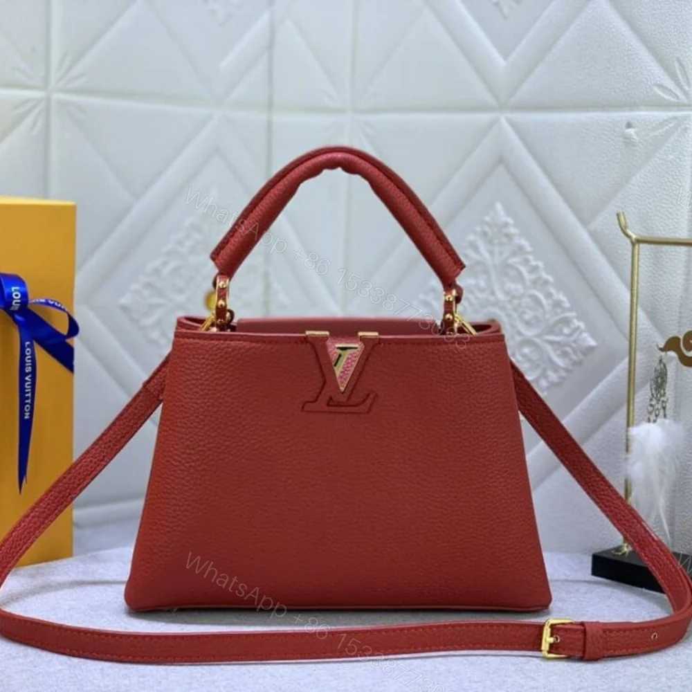 View 2 of Louis Vuitton Capucines BB Bag Scarlet Red 27Cm M52689