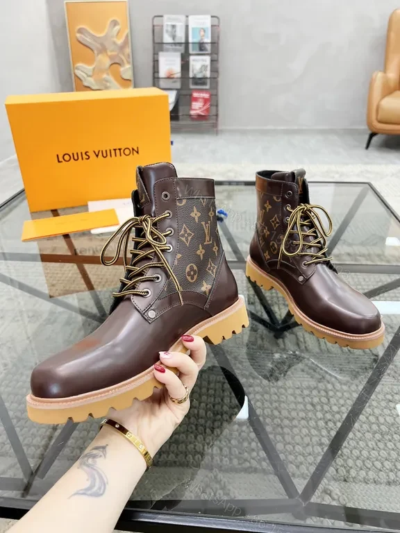 View 9 of Rich Leather Boots - Lux LV-Style, All-Season Comfort Boots