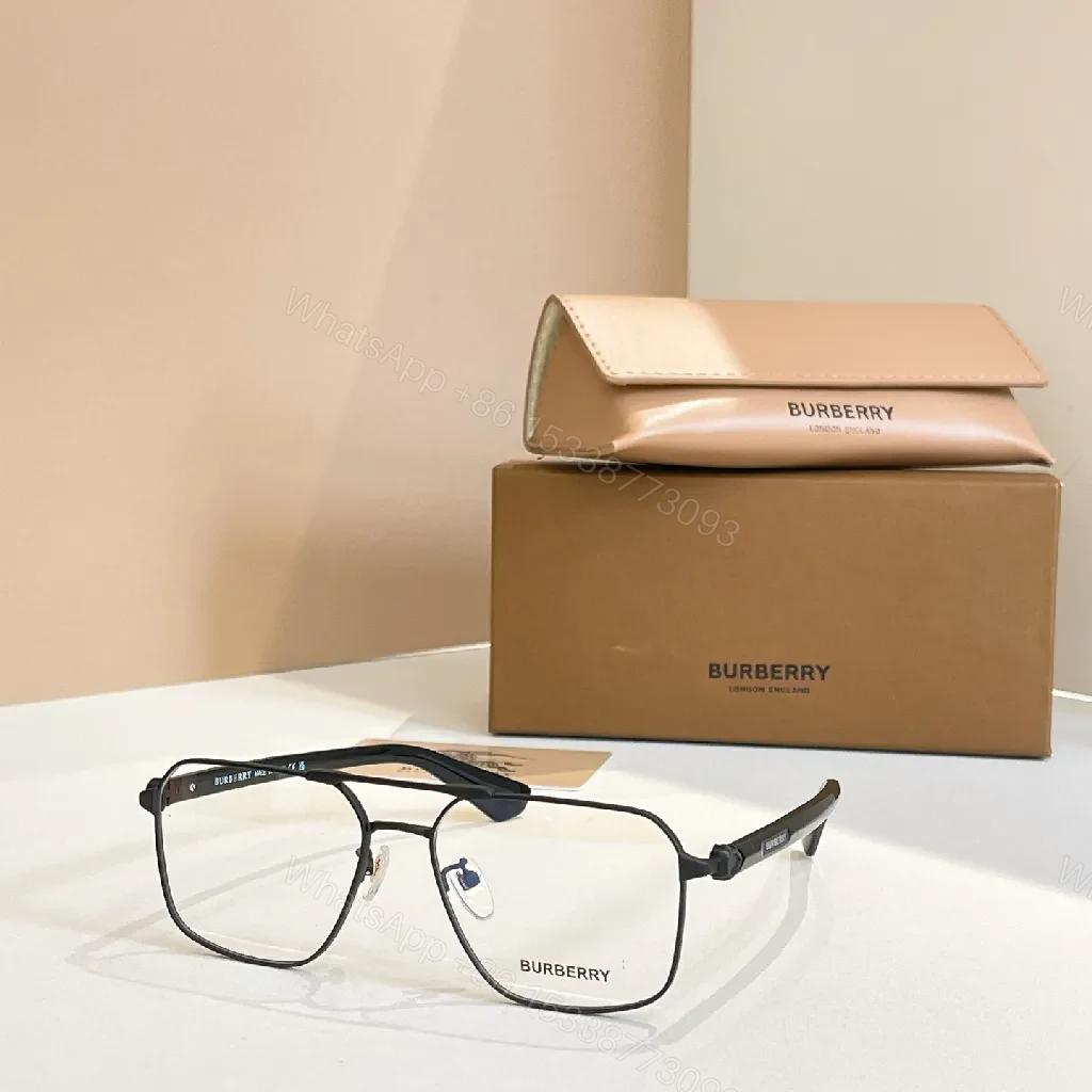 View 8 of Minimalist Gold-Tone Eyewear: Rectangular Luxury Frames