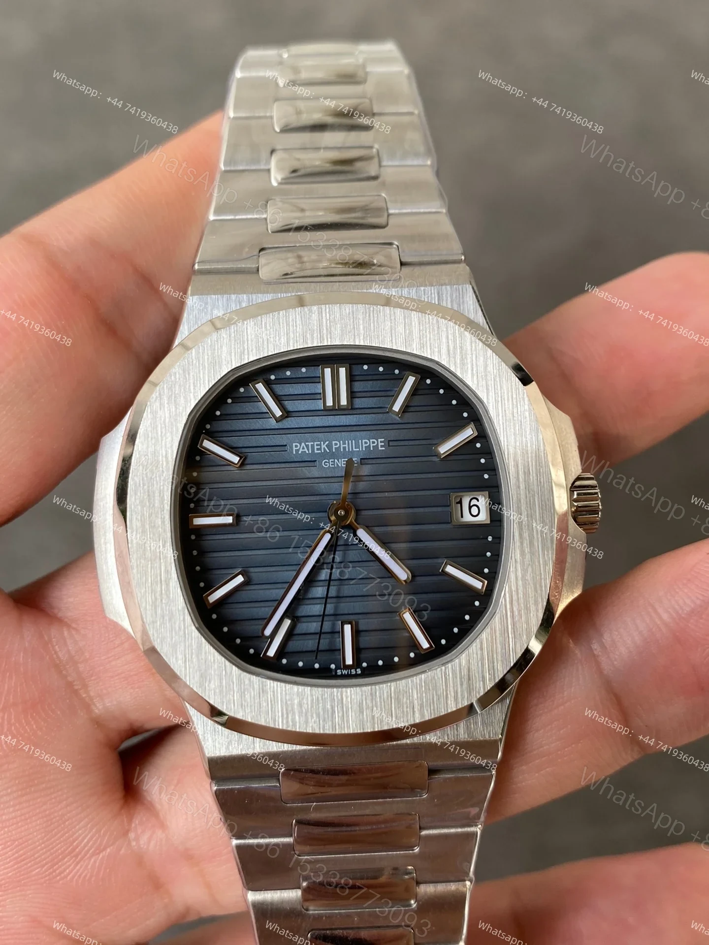 View 3 of Patek Philippe Super Clone Nautilus 5811/1G-001 — Blue Dial 41MM
