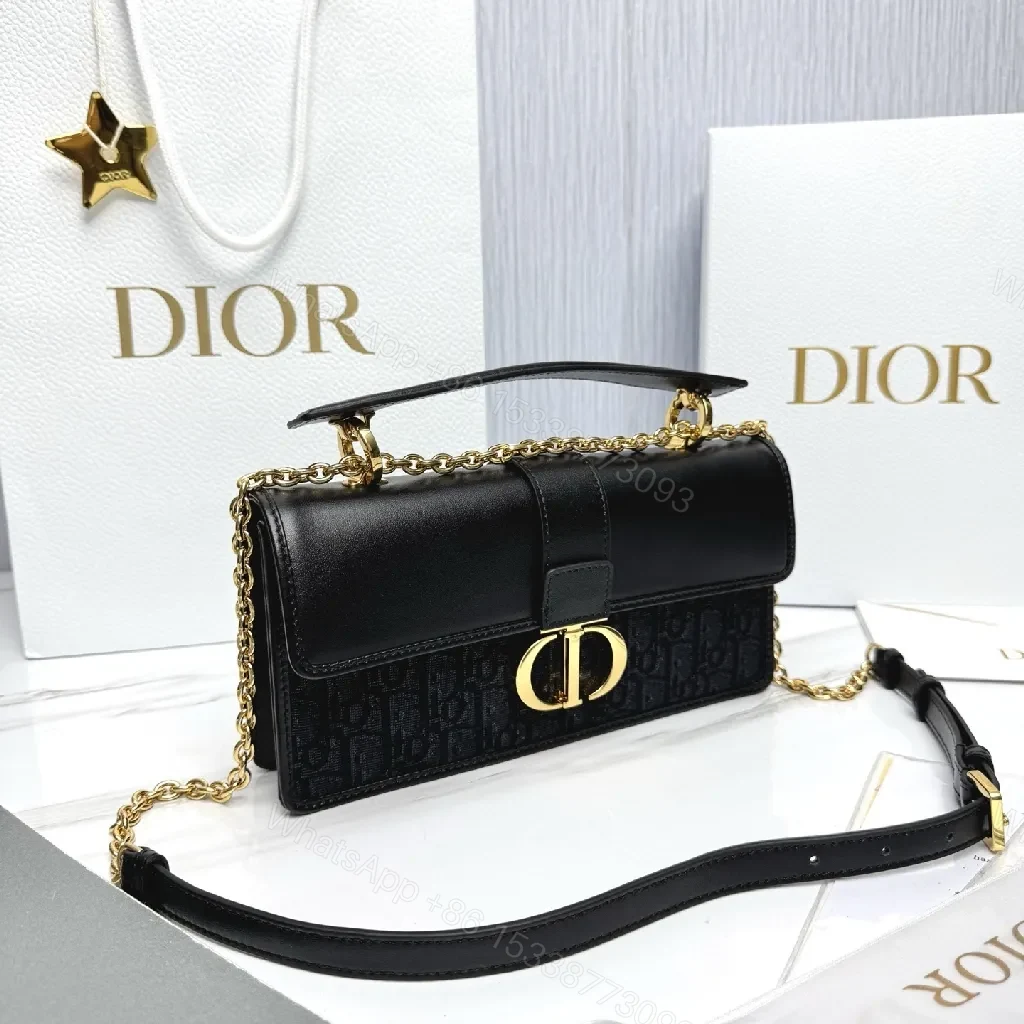 View 7 of Chic Leather Mini Bag with Gold Chain Clasp