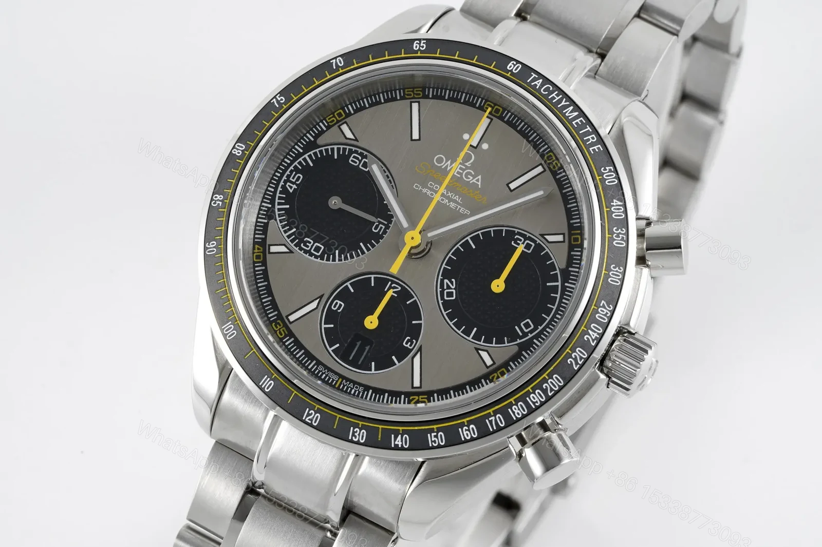 View 2 of Omega Speedmaster Professional 326.32.40.50.06.001 Multifunction Chronograph Watch Silver Dial with Black Subdials Stainless Steel Bracelet