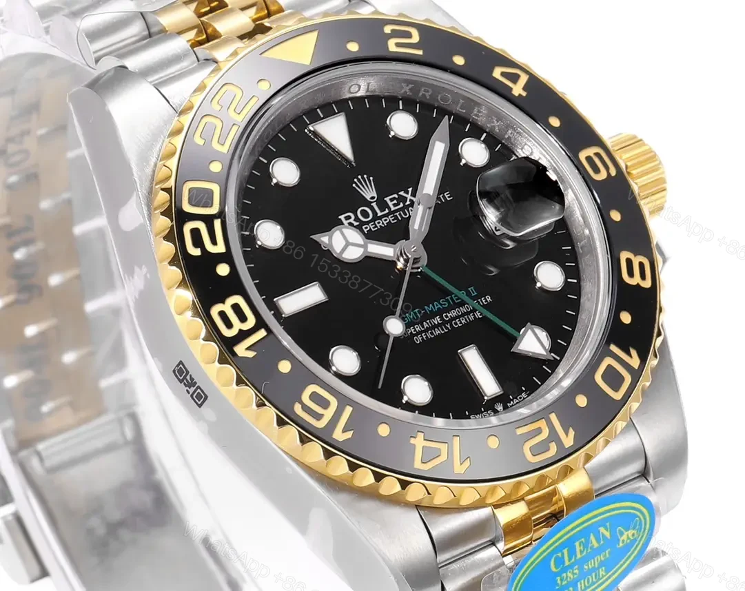 View 3 of Rolex GMT-Master II Stainless Steel – Yellow Gold GRNR Jubilee 126713GRNR-0001