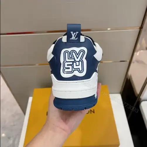 View 4 of LOUIS VUITTON SKATE SNEAKERS IN NAVY BLUE – LSVT391