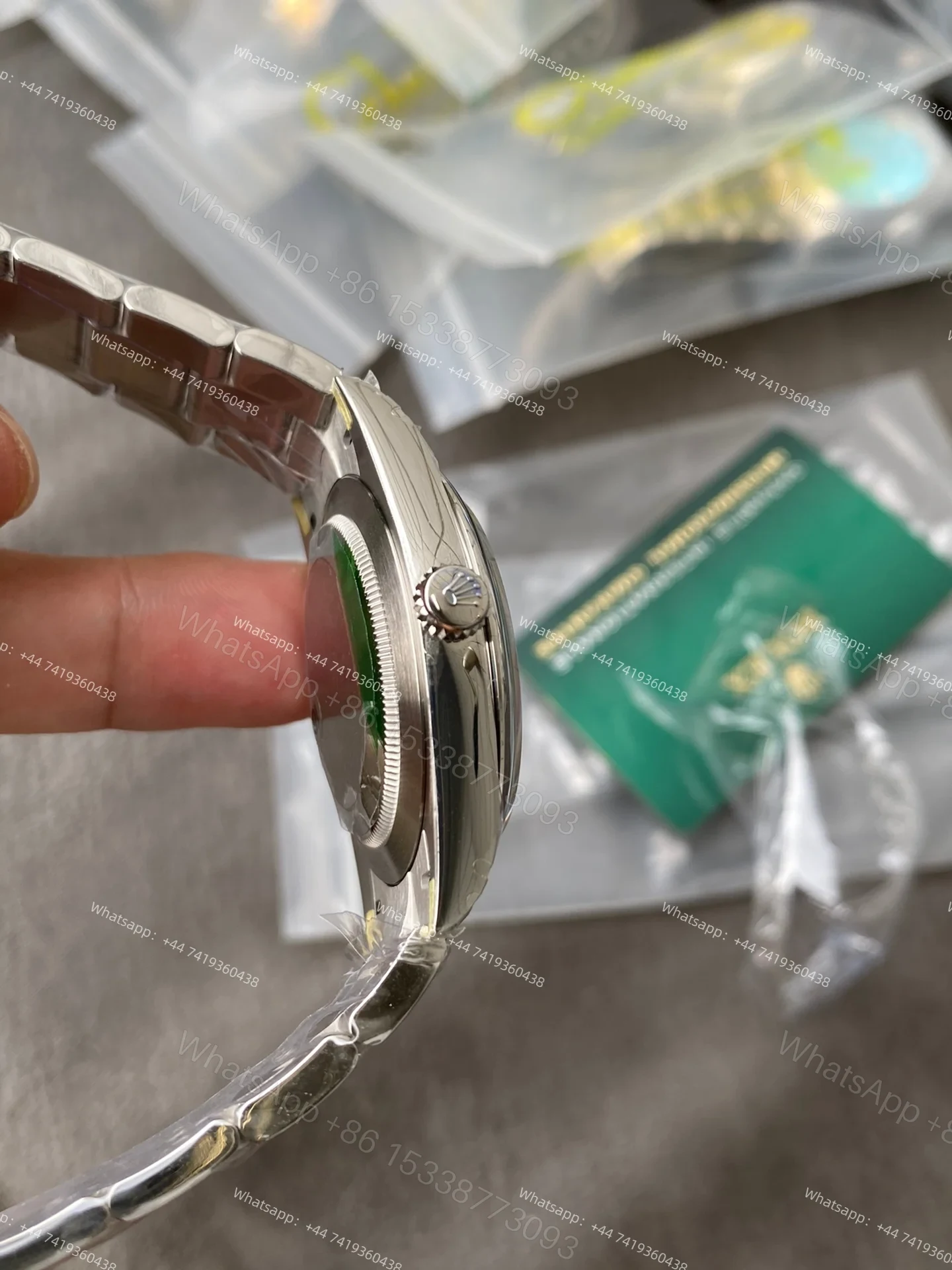 View 7 of Rolex Super Clone Oyster Perpetual M124300-0006 41mm Tiffany Blue Dial 3230 Movement