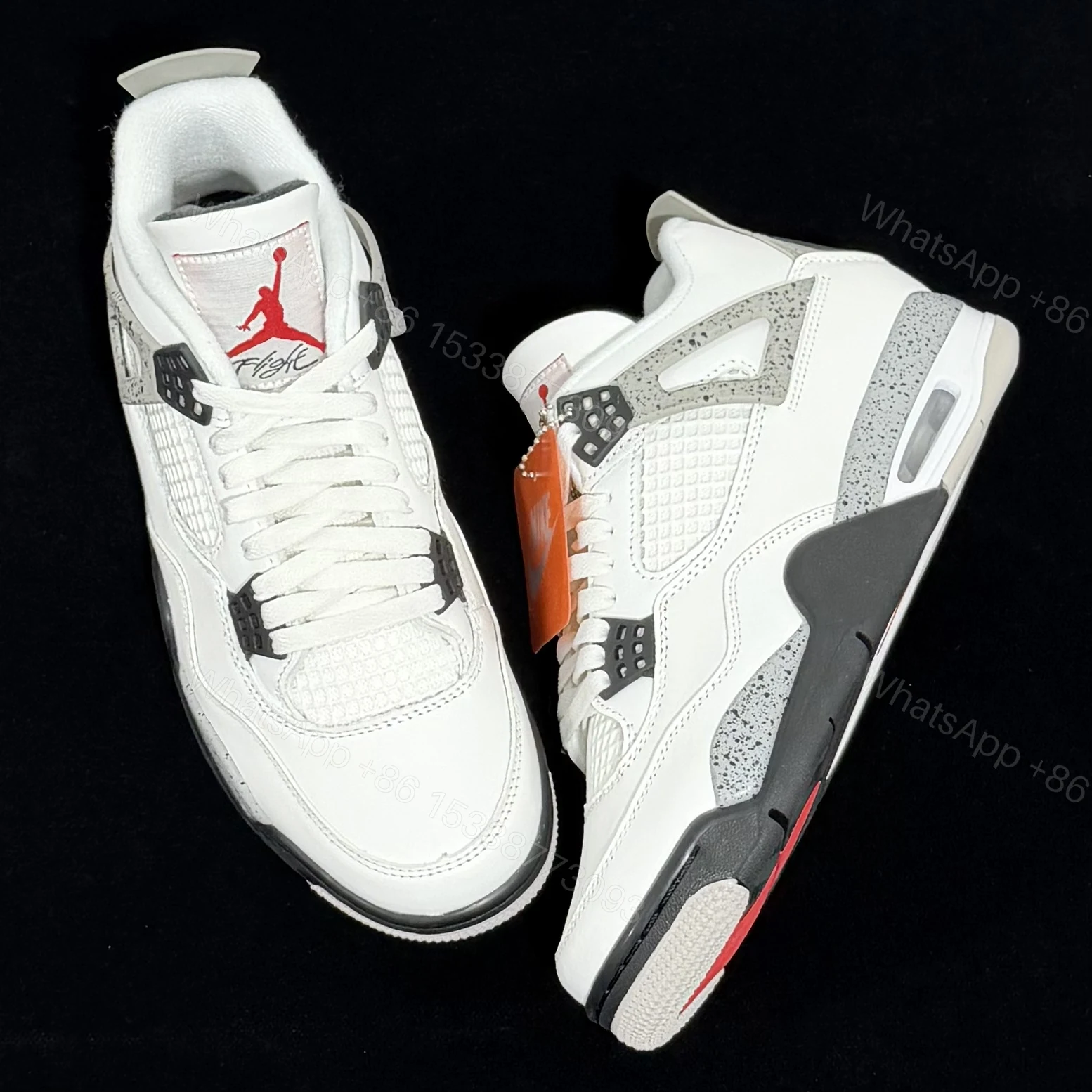 View 7 of Air Jordan 4 Retro White Cement 2025 Reps