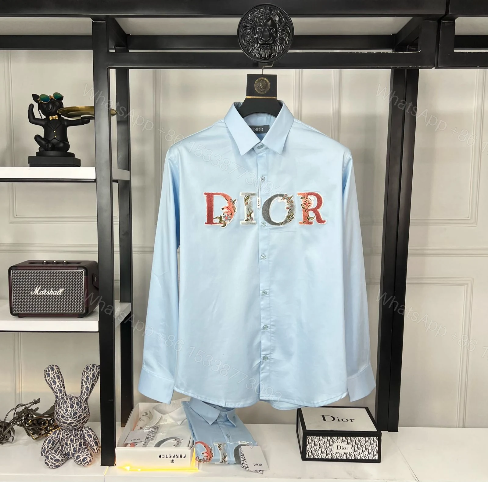 View 5 of FIRST COPY CHRISTIAN DIOR IMPORTED LYCRA FABRIC FULL SLEEVE SHIRT