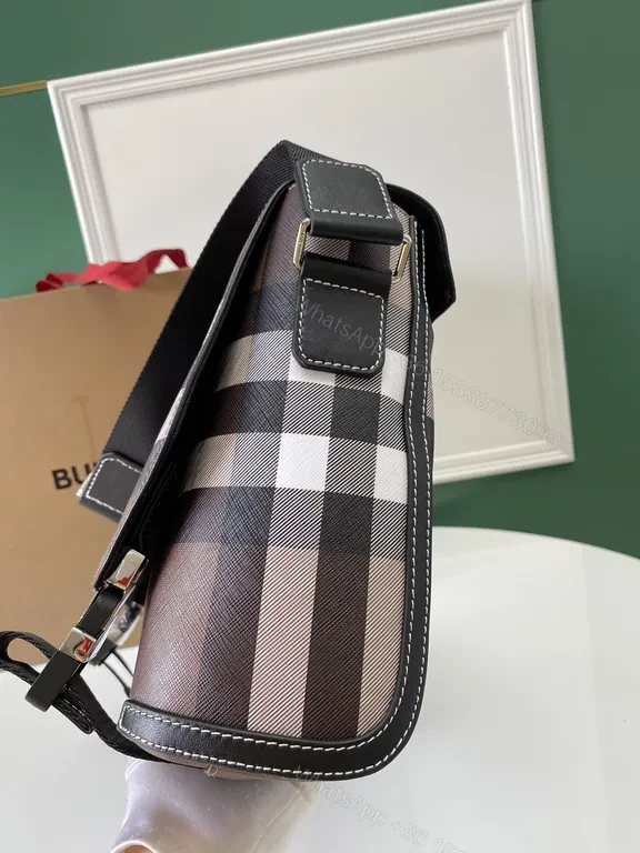 View 9 of Structured Plaid Messenger Bag â€“ Everyday Luxury, All-Day Versatility