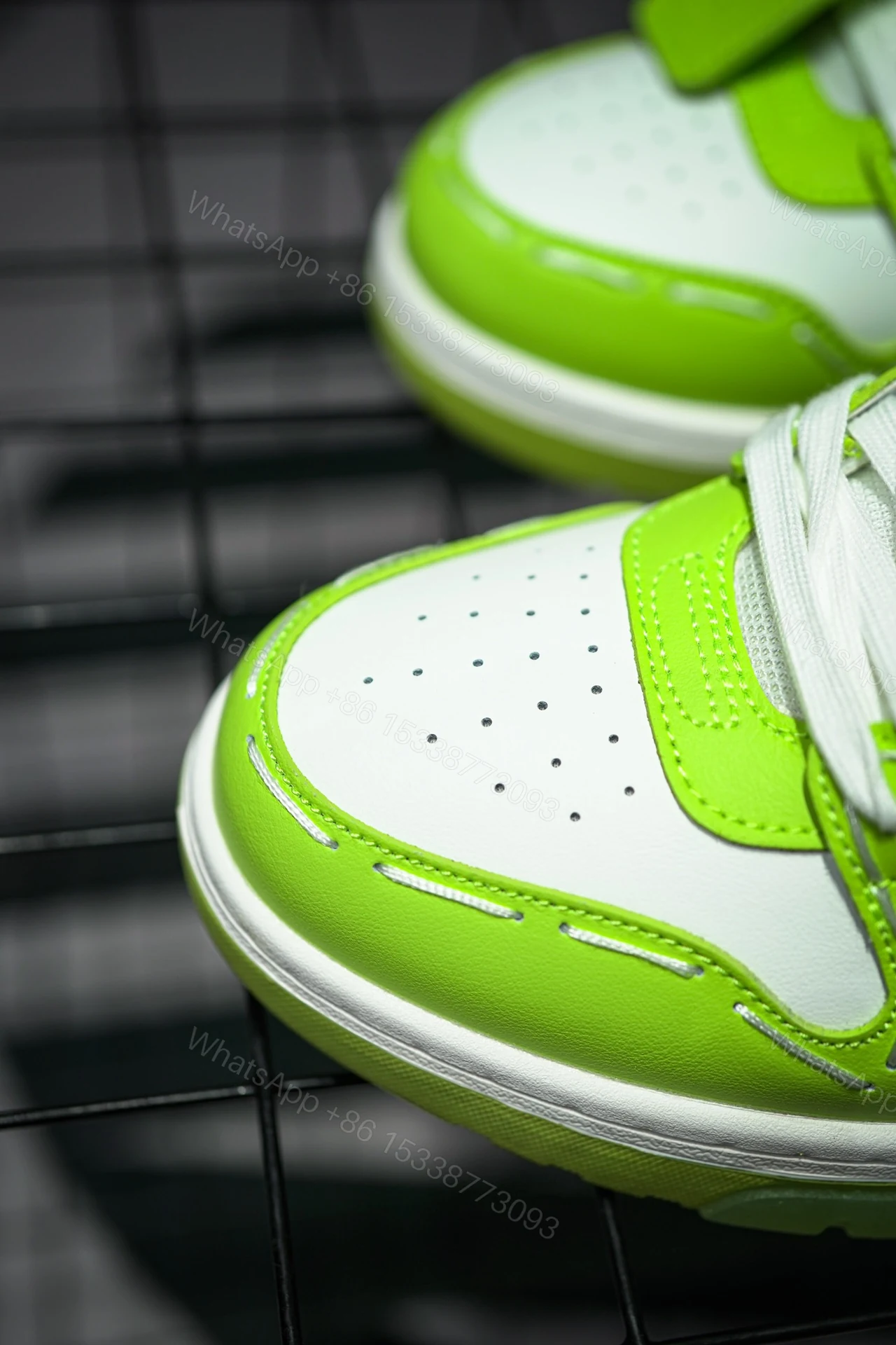 View 7 of OFF-WHITE Out Of Office Sartorial Stitching White Green