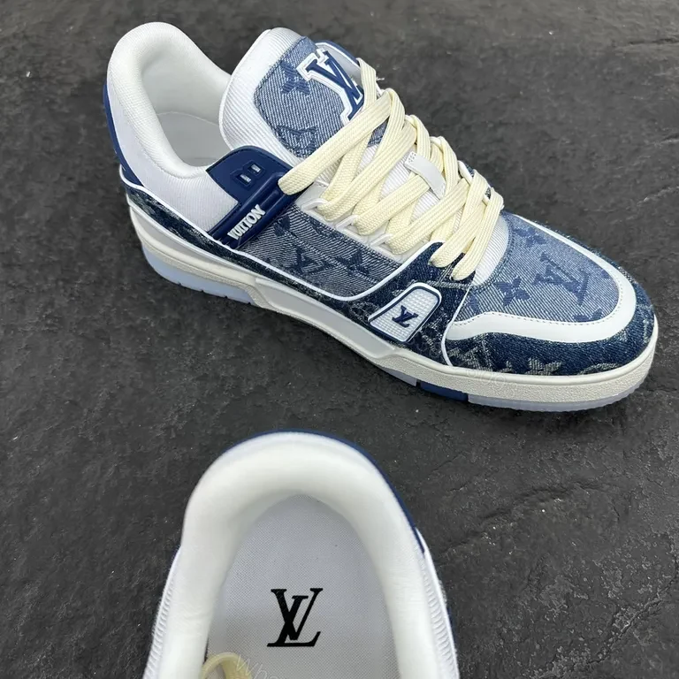 View 8 of Denim Monogram Sneaker: Luxe LV-Inspired Comfort, City Ready