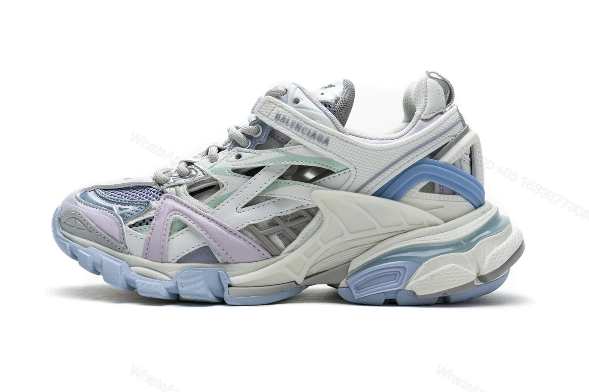 View 7 of Balenciaga Track 2 Sneaker White Light Blue 568615 W2GN3 9045