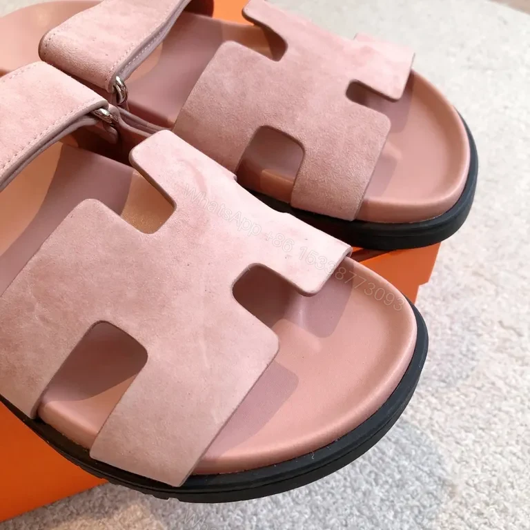 View 8 of Soft Pink Leather-Feel Sandals: Everyday Luxury Chic Comfort