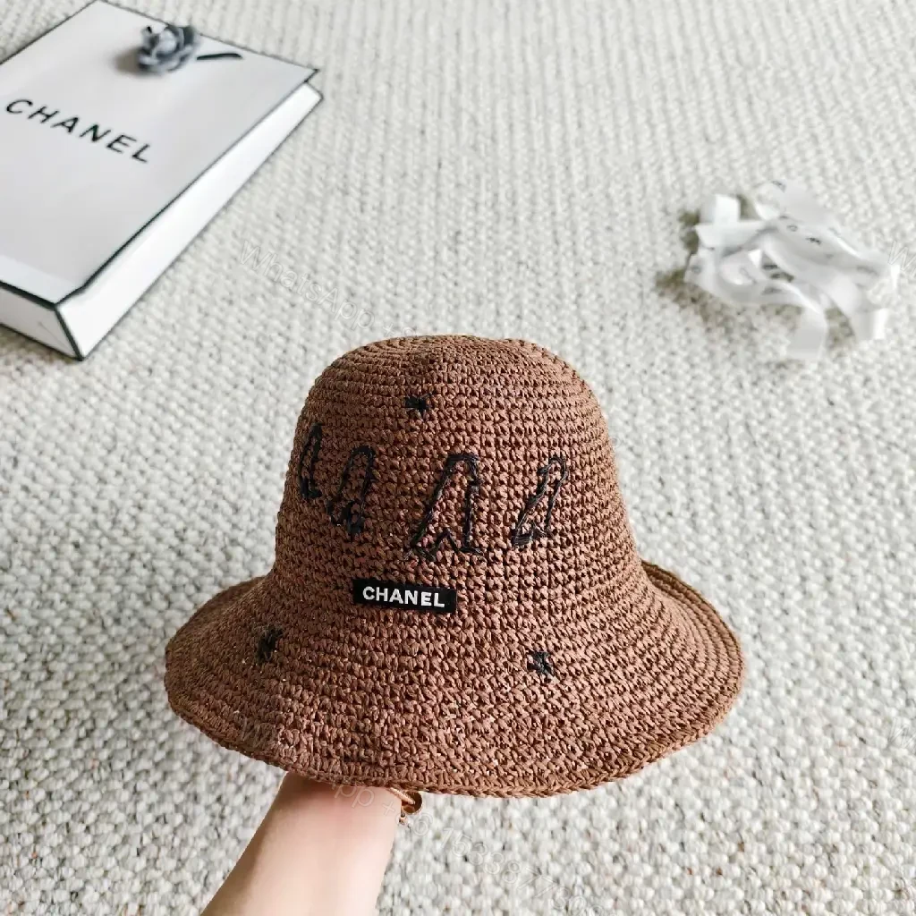 View 5 of Warm Natural Straw Bucket Hat: Luxe Textured Style
