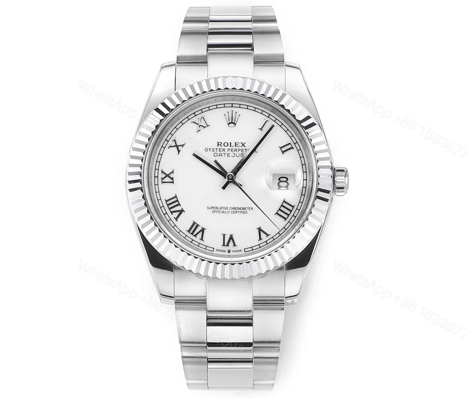 WWF Factory Clean Factory DDF Silver Classic Datejust Watch 41mm — view 1