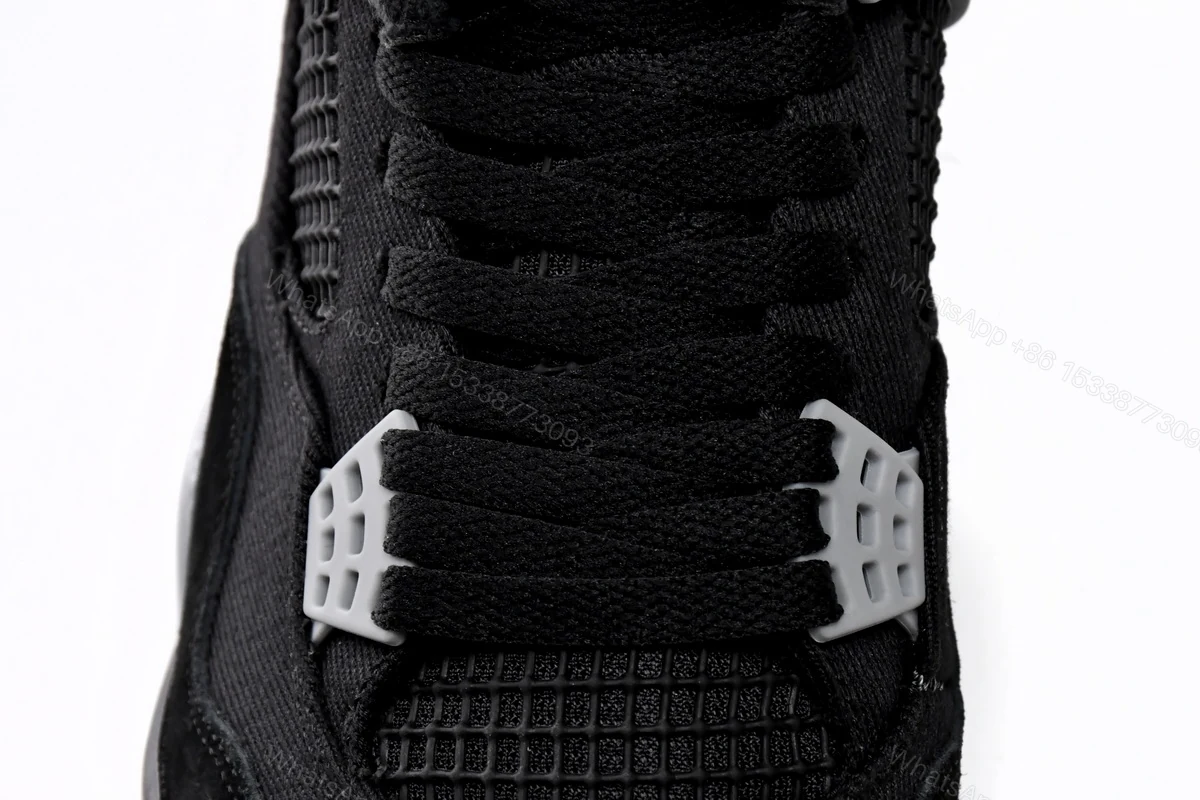 View 3 of Air Jordan 4 Retro Black Canvas DH7138-006(Top quality )