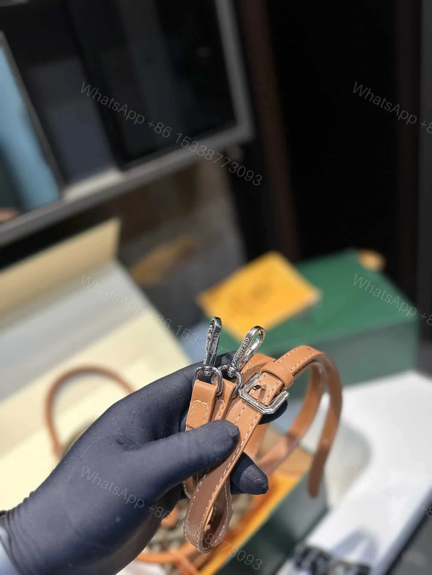 View 5 of GOYARD SAINT JEANNE PM BLACK TAN 26CM