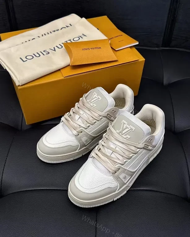 View 5 of Premium Minimalist Luxe Sneakers with LV Detailing