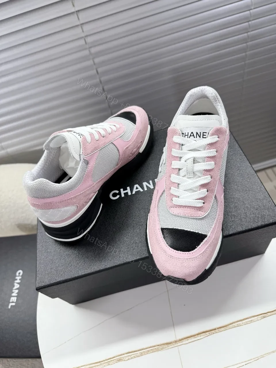 View 4 of Soft-Pink Suede Textured Sneakers - Everyday Luxe Comfort