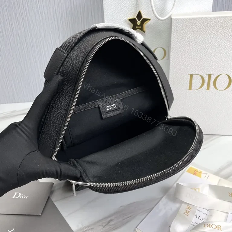 View 6 of Monogram Dior Oblique Backpack â€“ Black, Everyday Luxury