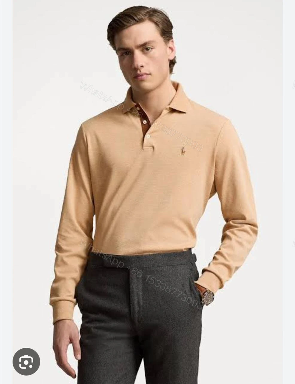 View 2 of FIRST COPY RALPH LAUREN IMPORTED FULL SLEEVES POLO TEES