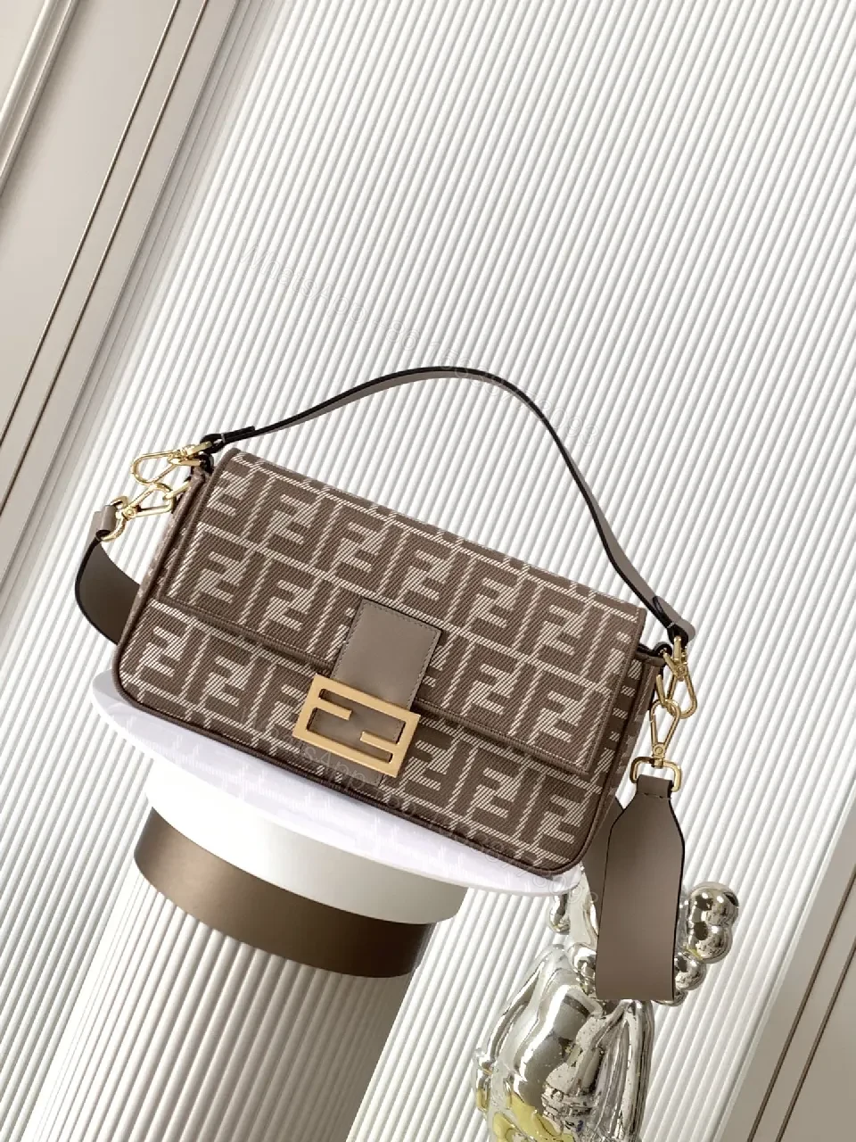 Chic Monogram Crossbody with Gold Hardware Bag — view 1
