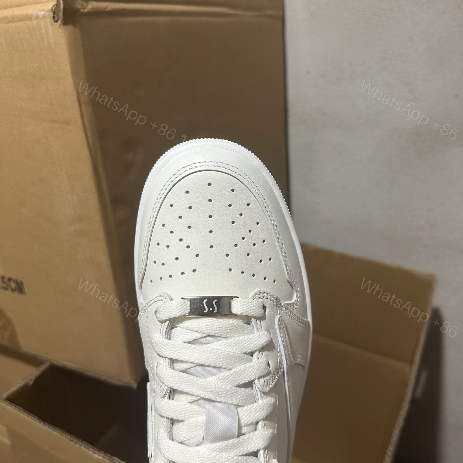 View 3 of Jordan 1 Retro Low OG SP Travis Scott Michael Rubin White Party (Friends and Family)