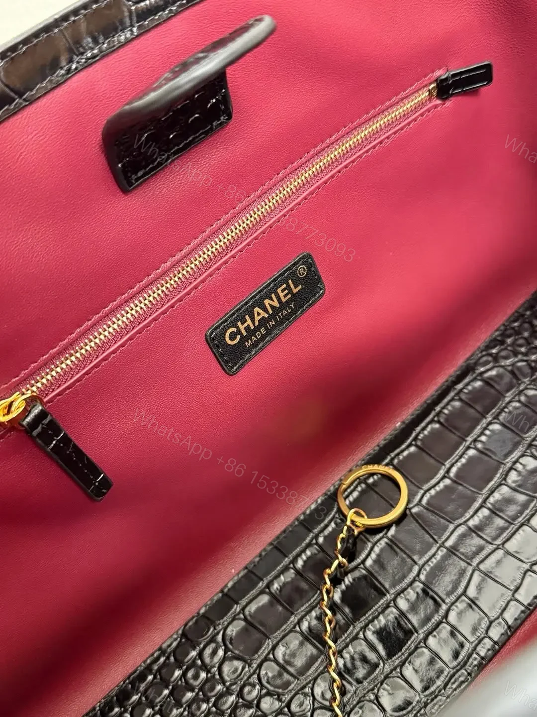 View 8 of Chanel Tote Bag Crocodile Embossed Calfskin SS26 Collection