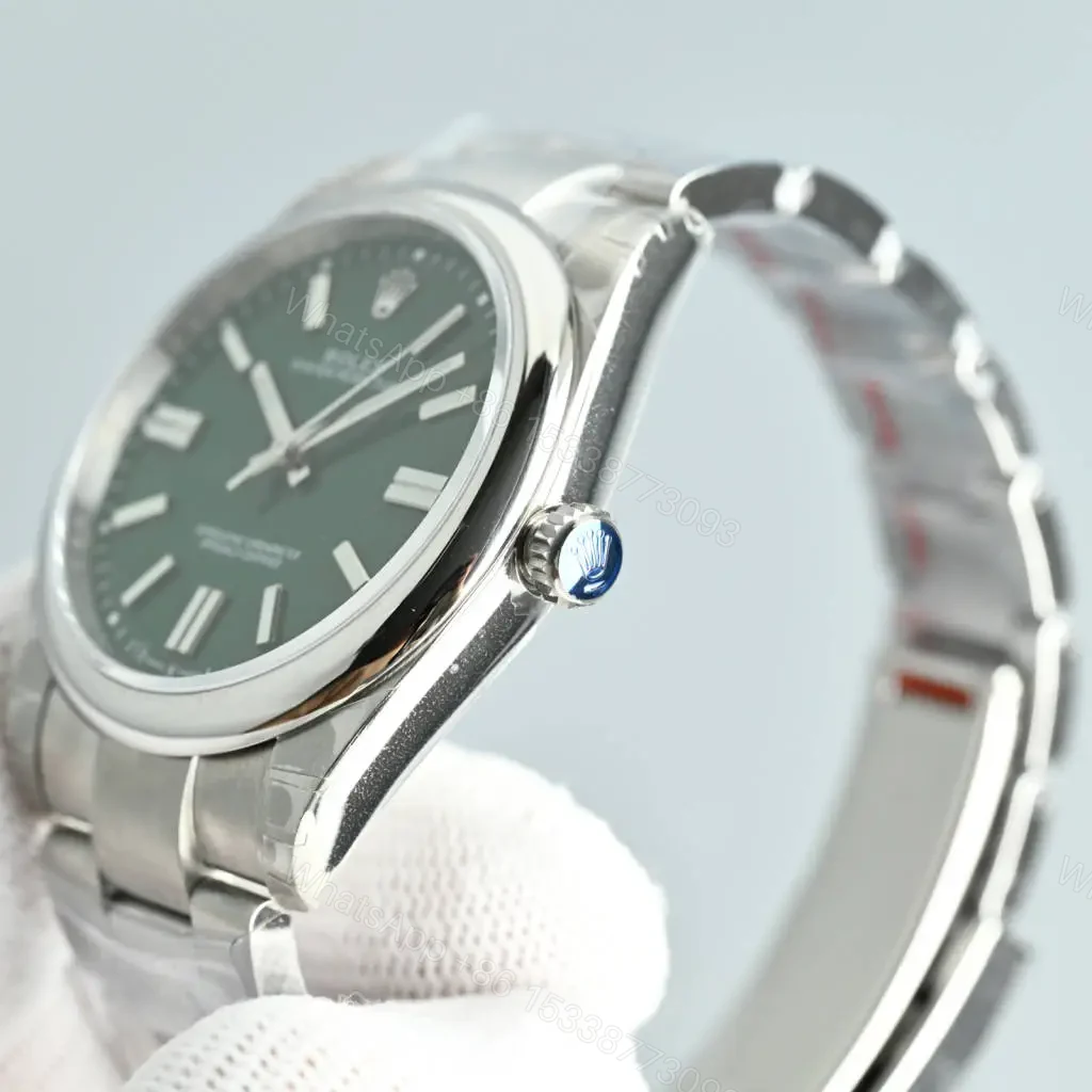 View 4 of Beautiful rolex oyster perpetual replica 41MM Green Dial 134300-0004