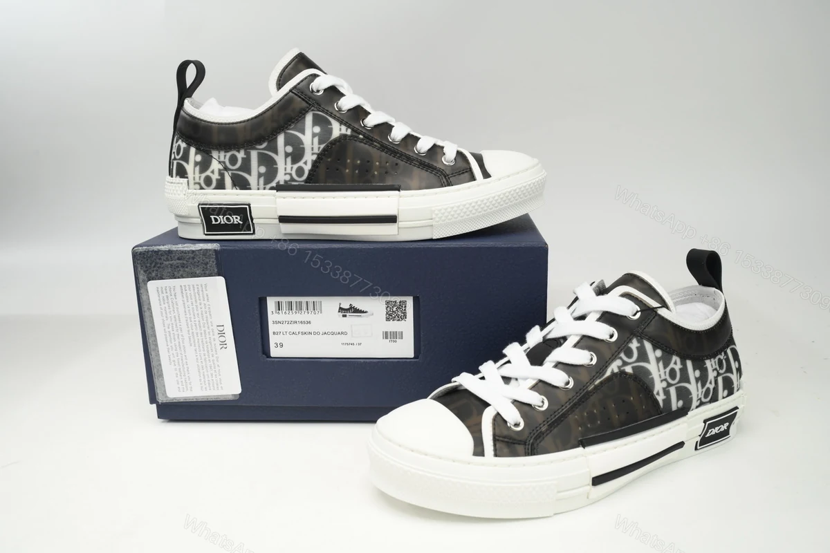View 2 of Dior B23 HT Oblique Transparency Low Bang Black and White