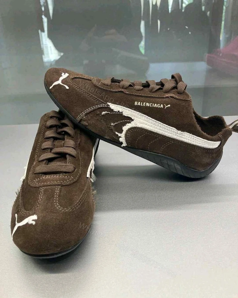 View 4 of First Copy Balenciaga X Puma Speedcat Brown