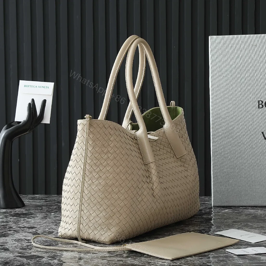 View 4 of Woven Tote: Subtle Luxury, All-Day Versatility Bag