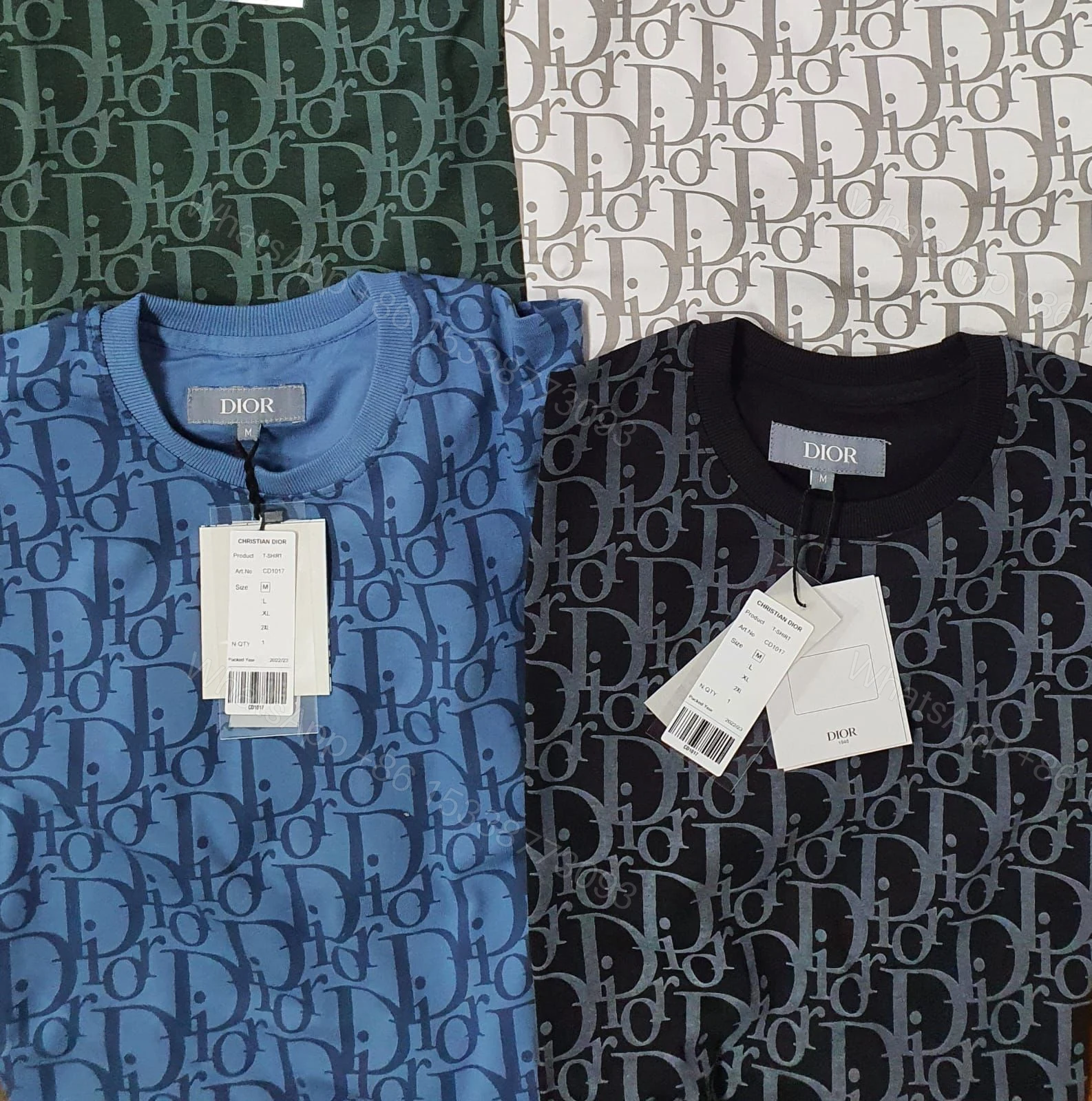 View 5 of FIRST COPY DIOR LYCRA ROUND NECK T-SHIRT
