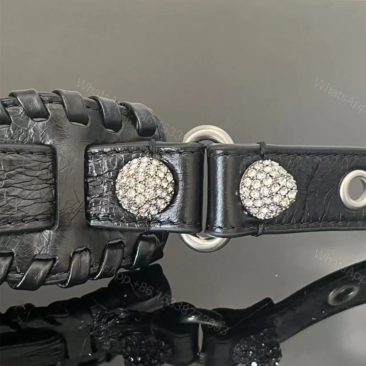 View 12 of 高仿Balenciaga*NeoCagole系列機車包黑色