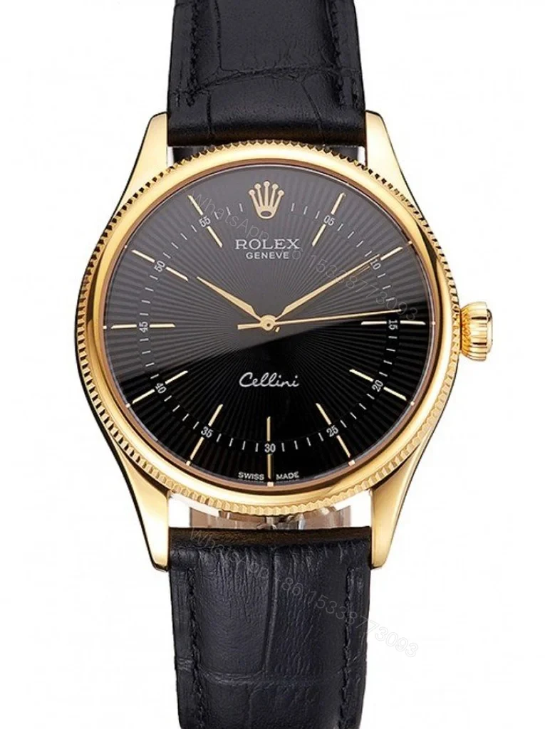 Superclone Rolex Cellini Black Dial REP016803 — view 1