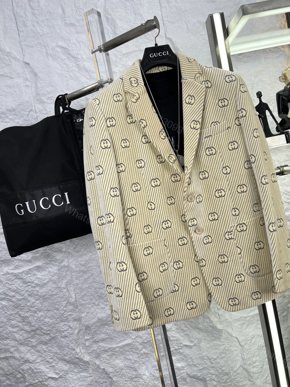 View 12 of First Copy Gucci Imported Fabric Blazer