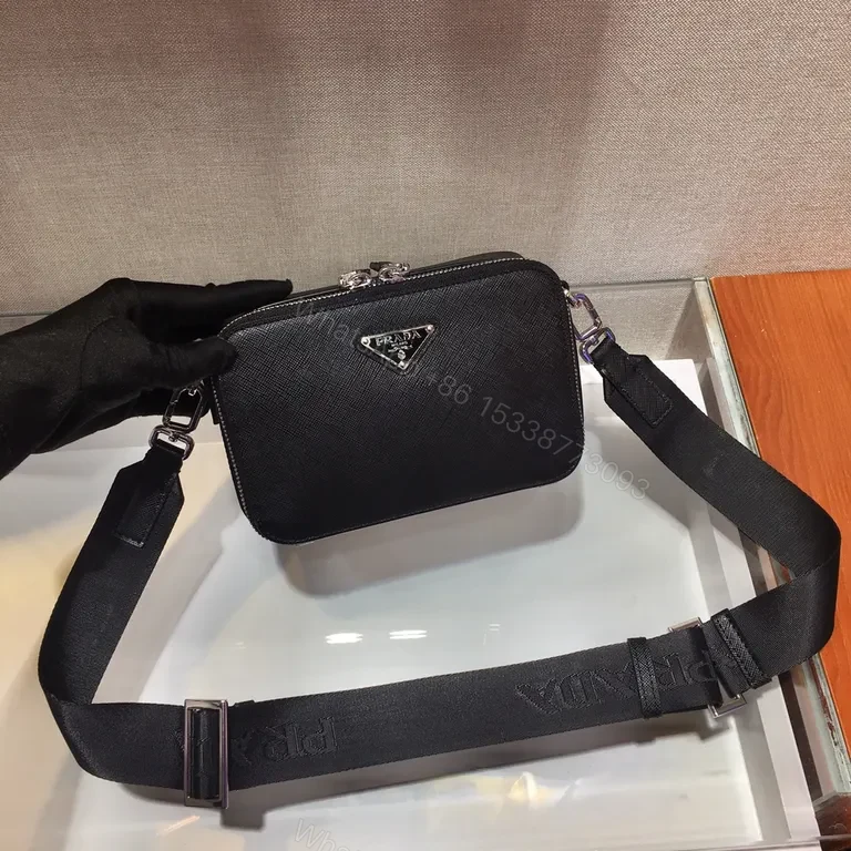 View 9 of Saffiano Crossbody: Prada Luxe Hands-Free Bag