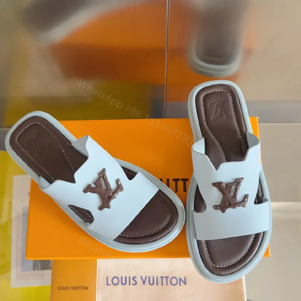 View 9 of Lightweight Luxe Slides: Periwinkle/Vegan Upper, Signature Embellishment