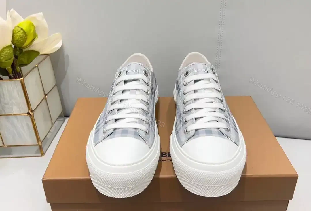 View 7 of BURBERRY CHECK COTTON SNEAKERS – BBR127