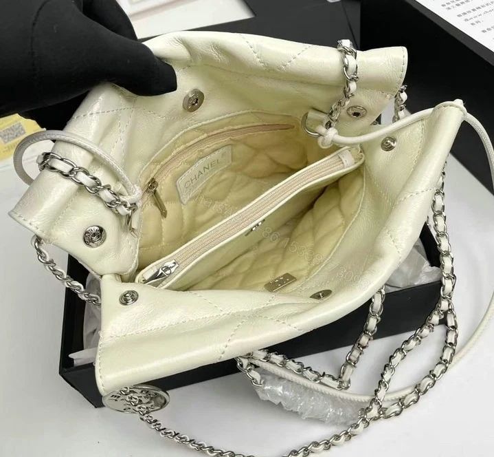 View 9 of Chanel 22 Mini Handbag QS7719 – White Calfskin