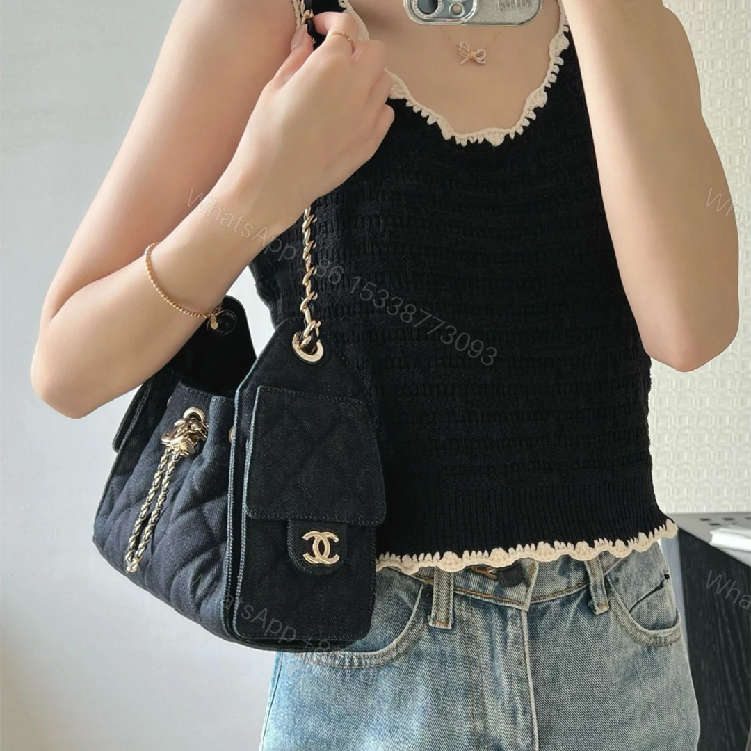 View 21 of 高仿Chanel*26P/25Bag系列AS5631水洗牛仔布手袋Mini黑色免檢版