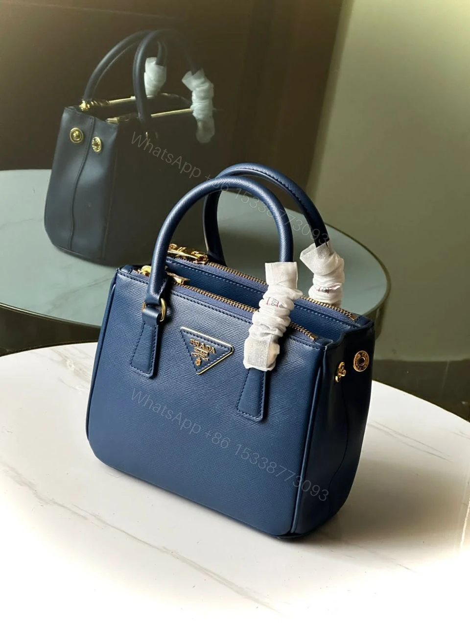View 5 of Mini Bag in Saffiano patent leather