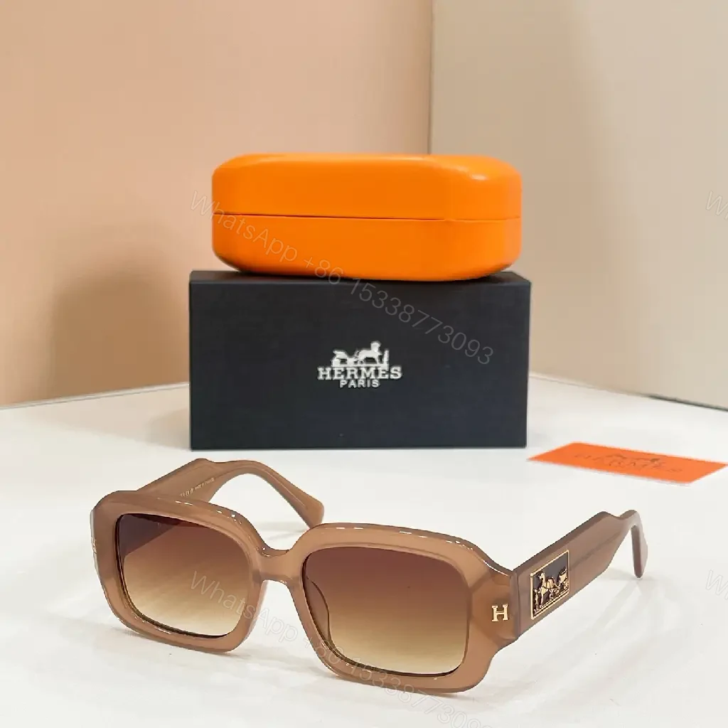 View 5 of Black Frames Contemporary Oversized Sunglasses Hermes Detail Eyewear