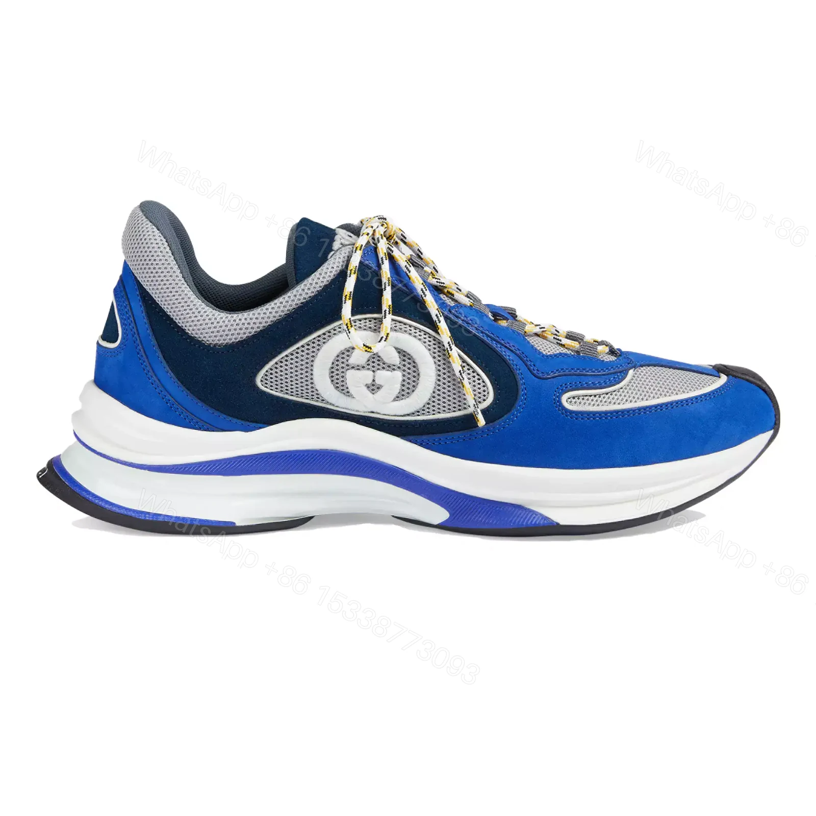 GUCCI RUN TRAINER SNEAKERS IN BLUE – GC160 — view 1
