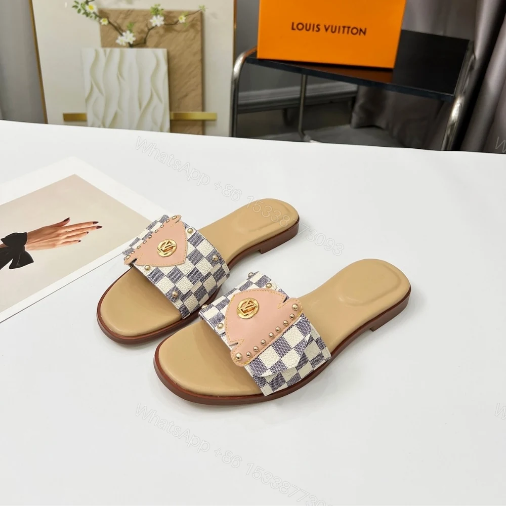 View 4 of LOUIS VUITTON LV FRAME FLAT MULE AZUR 1AHLPK