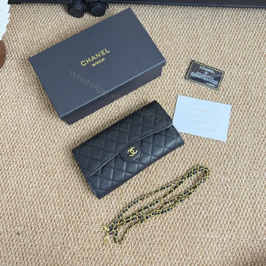 View 2 of Quilted Leather Wallet on Chain — Luxe Everyday Chic
