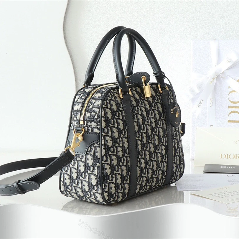 View 3 of 高仿Dior*Vibe系列M134M928保齡球手袋印花大號免檢版